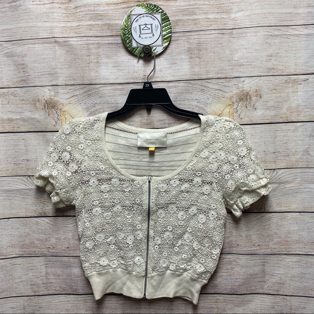 Anthropologie | Leifsdottir shortsleeve bolero M